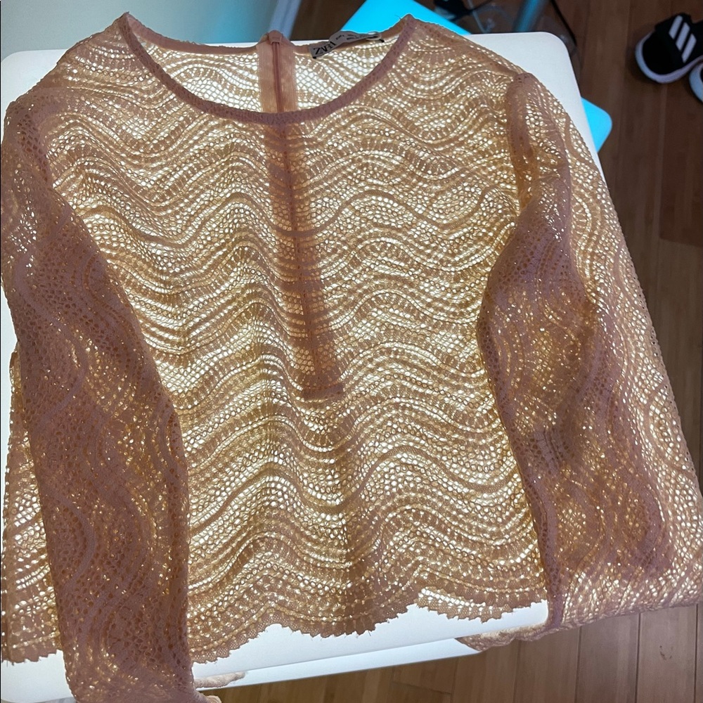zara see through top